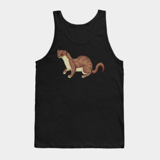 Color drawing of a stoat Tank Top